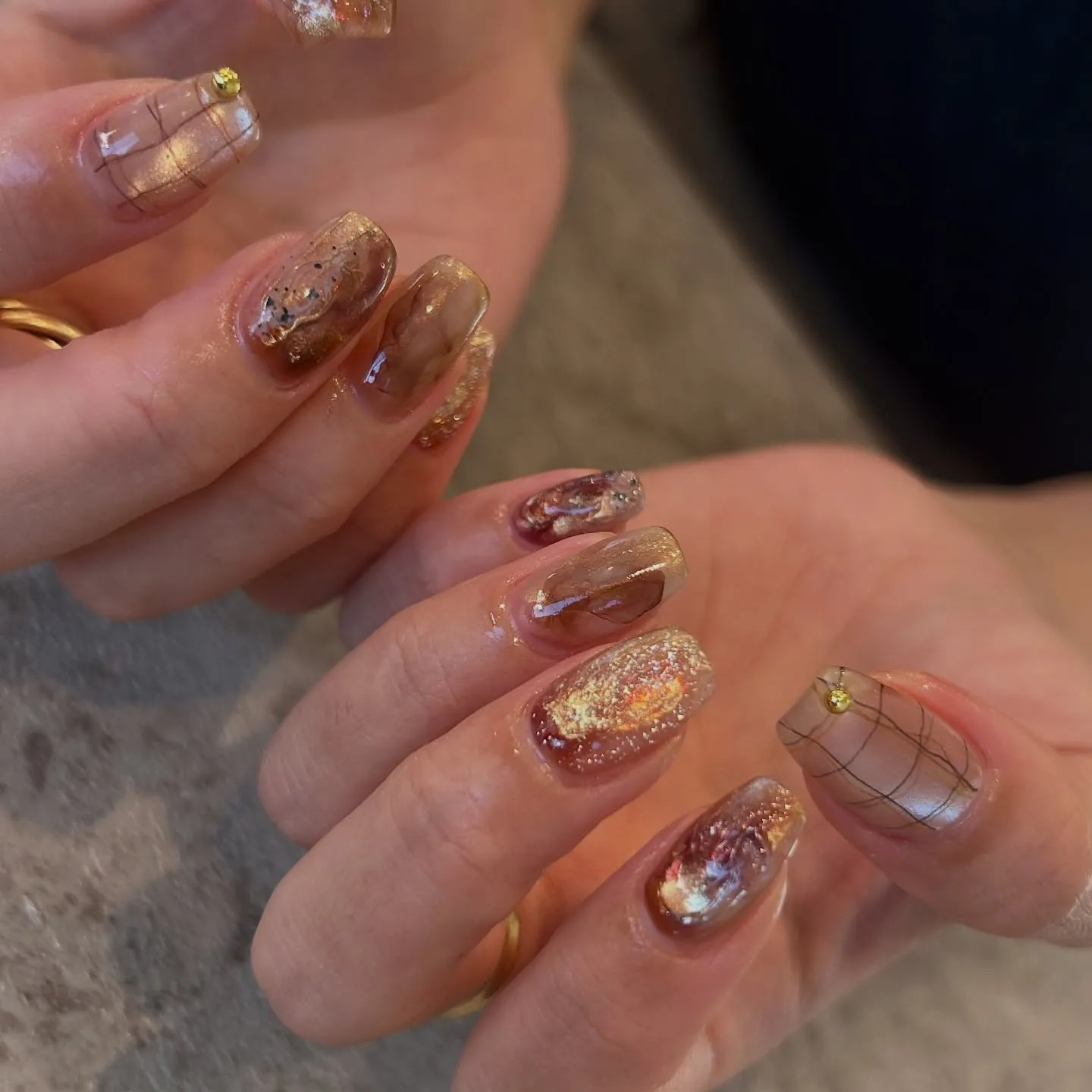 ネイリスト仲間からのおまかせオーダーは嬉しい☺️