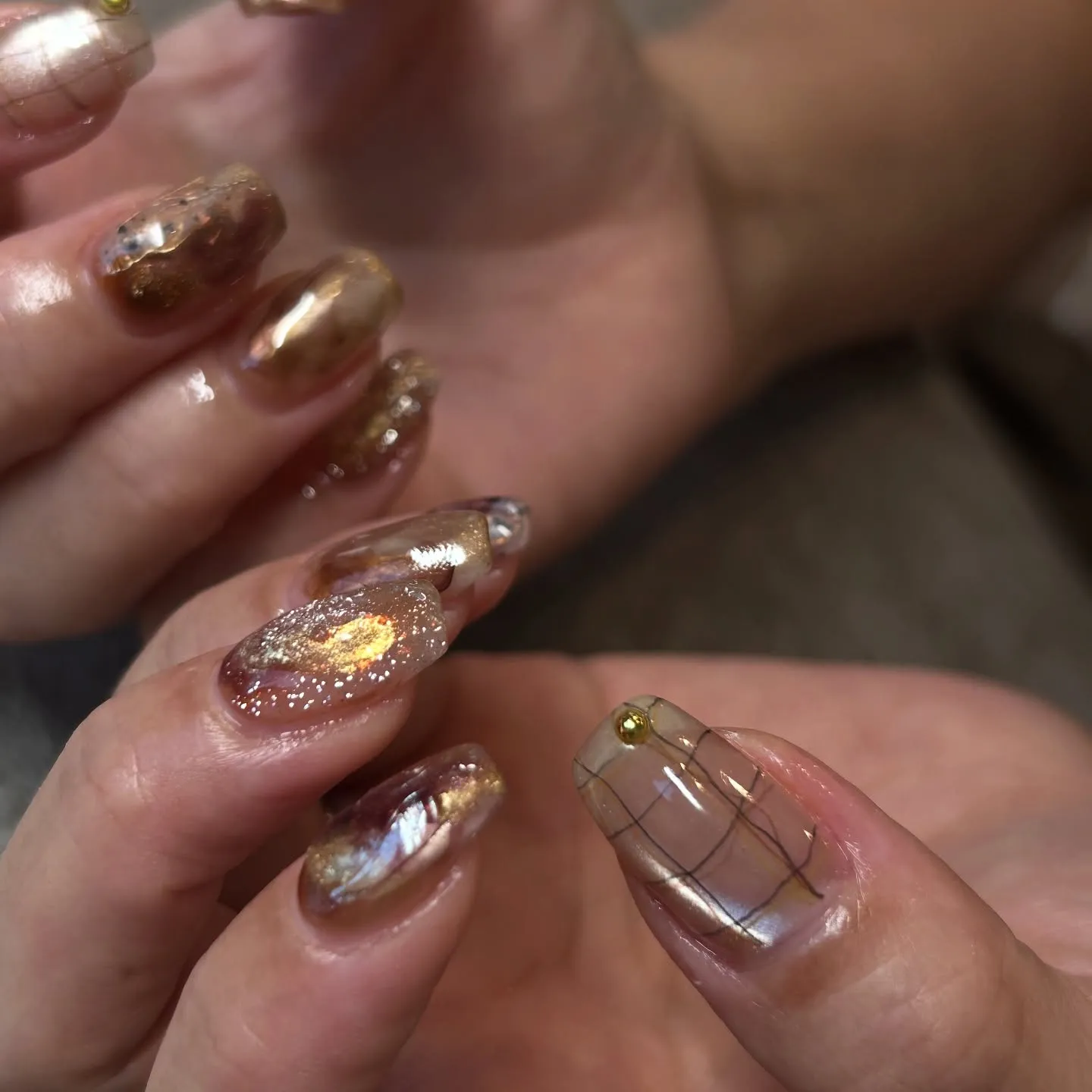 ネイリスト仲間からのおまかせオーダーは嬉しい☺️