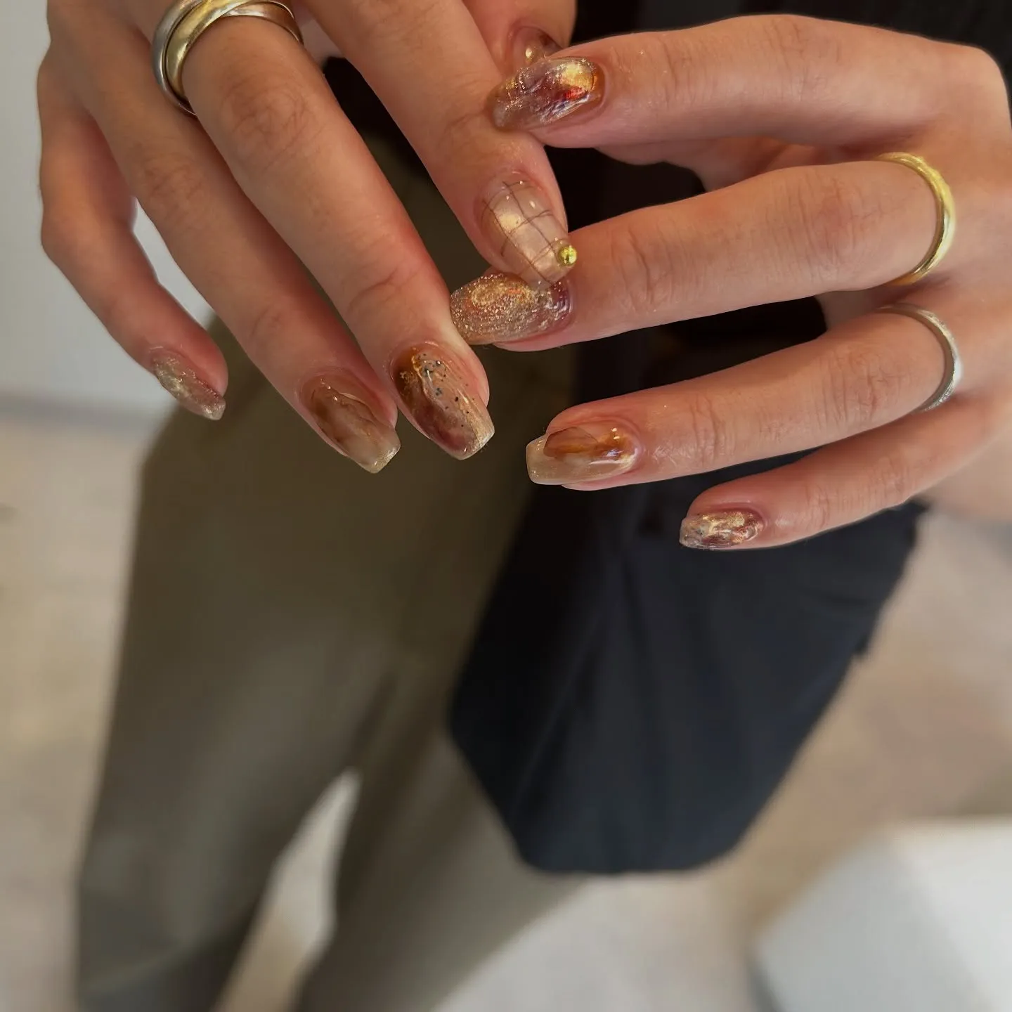 ネイリスト仲間からのおまかせオーダーは嬉しい☺️