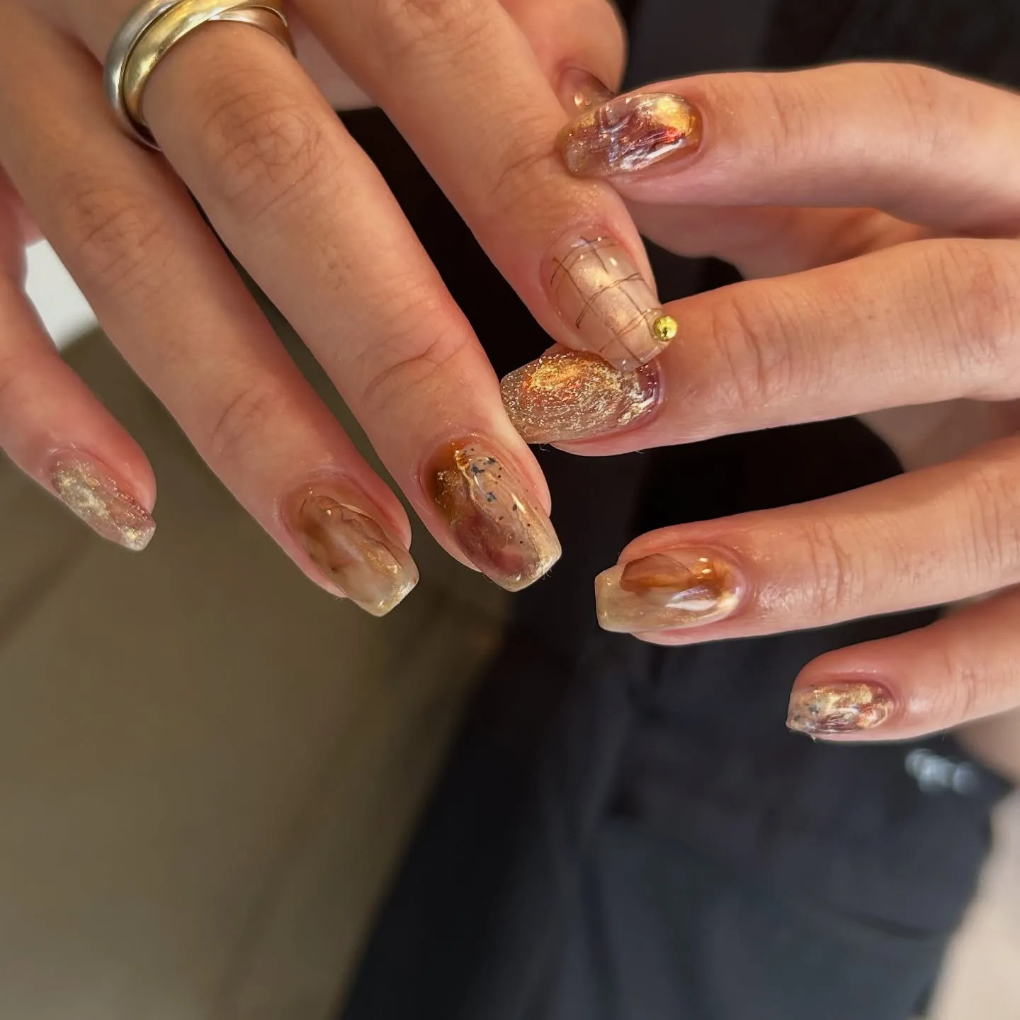 ネイリスト仲間からのおまかせオーダーは嬉しい☺️